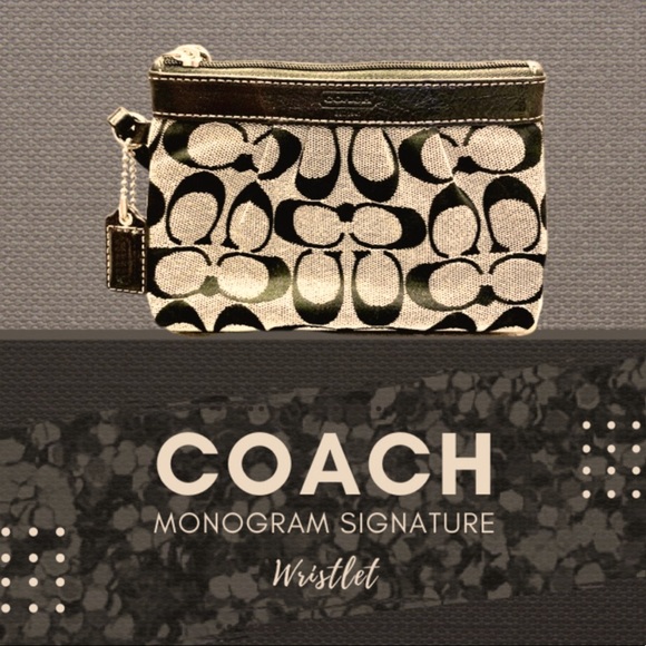 Coach Monogram Signature Wristlet - Picture 1 of 8